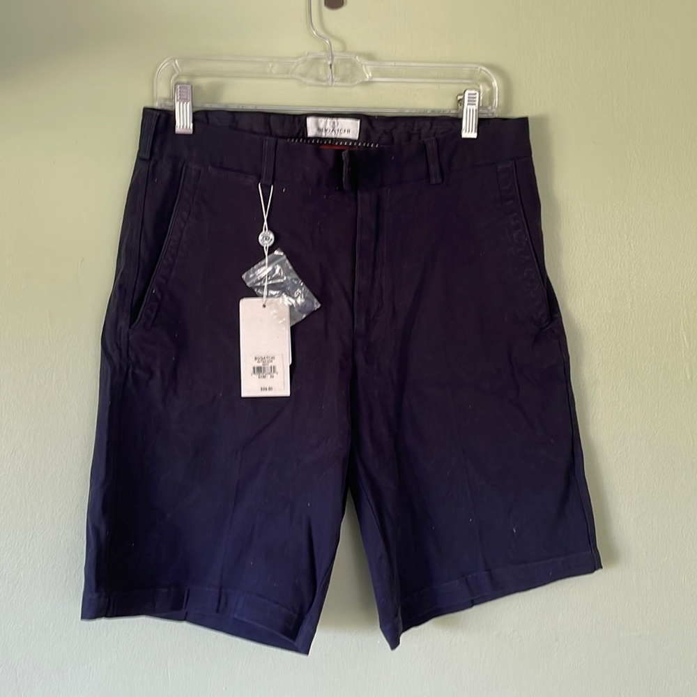 Bugatchi men’s chino shorts NWT NAVY 32